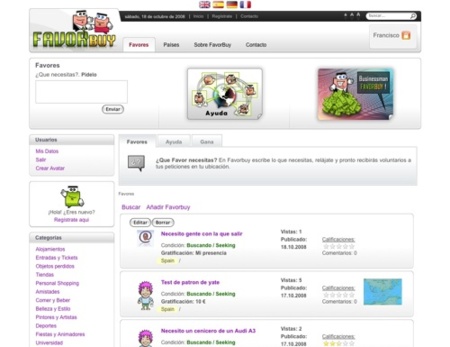 FavorBuy, comunidad de favores en Internet