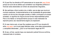 La curiosa condena de Gallardón a la hipotética financiación ilegal del PP