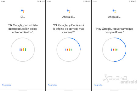 El Asistente de Google ahora te pedirá decir frases completas al configurar el reconocimiento de tu voz 6 Voice Match Google