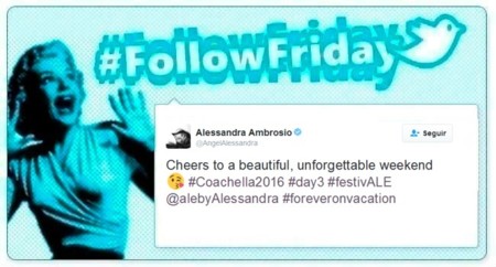 #FollowFriday de Poprosa: Coachella acapara todas las fotos de las redes sociales