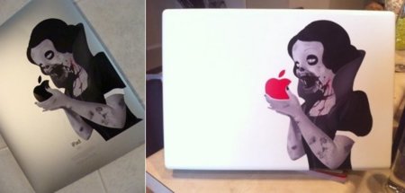 Vinilo Blancanieves Zombie para tu MacBook