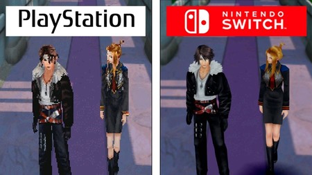 Final Fantasy VIII Remastered luce de escándalo en Switch comparado con el clásico de PlayStation