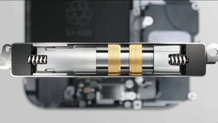 Estrutura interna do Taptic Engine da Apple.