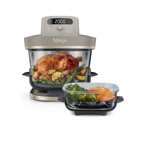 Ninja CRISPi PRO XL, Freidora de Aire con 2 Recipientes