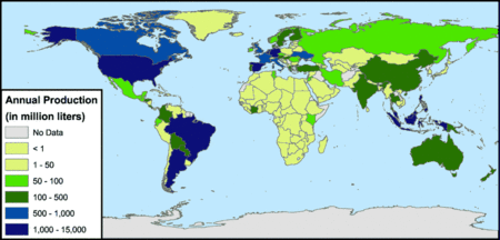 Ranking de los países con mayor potencial de fabricar biodiesel