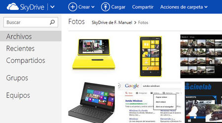La interfaz web de SkyDrive introduce mejoras que facilitan la experiencia de uso