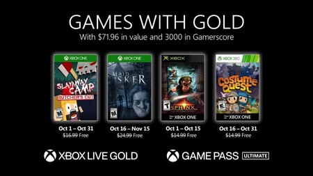 Maid of Sker y Costume Quest entre los juegos de Games with Gold de octubre de 2020