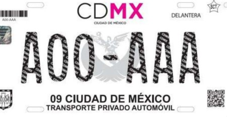 ¿Estás listo? Así lucen las nuevas placas que portará tu auto, si vives en CDMX
