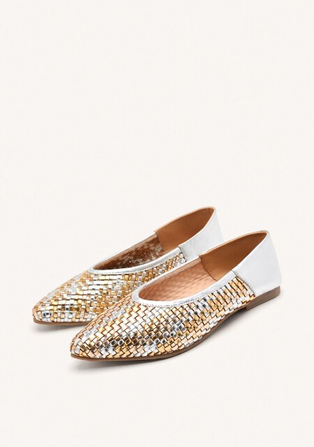 bailarinas metalizadas de Gioseppo