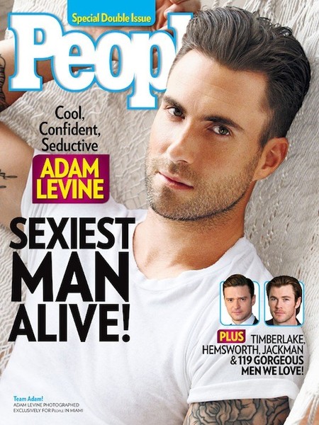 La revista People ha hablado: Adam Levine es el pibón del 2013
