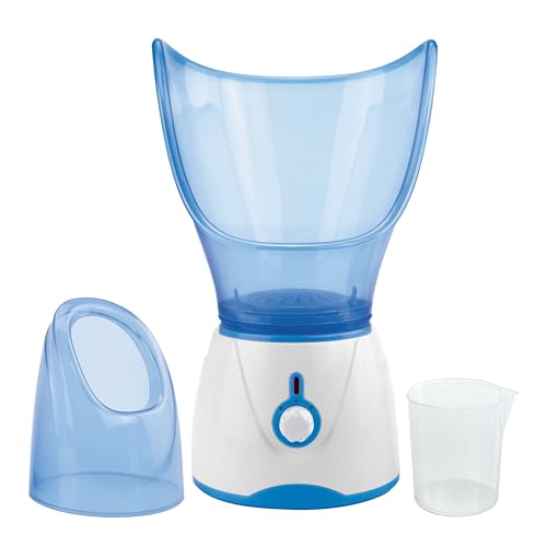 JOCCA - Vaporizador Facial con Mascarilla Ergonómica y Adaptador Nasal, Capacidad 60ml, Humidificador y Limpiador de Poros
