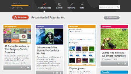 StumbleUpon lanza su nuevo diseño y nuevas funciones para todos sus usuarios