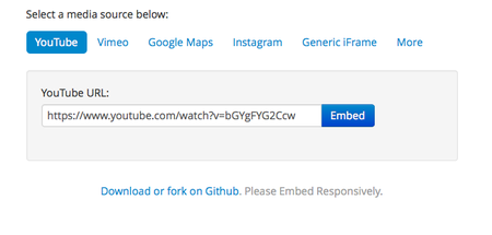 Embed Responsively, un quebradero de cabeza menos