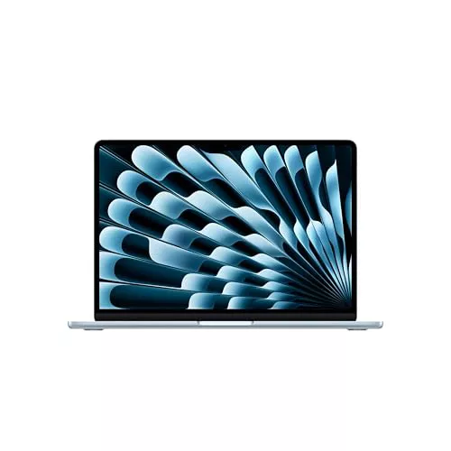 Apple MacBook Air de 13,6 Pulgadas con Chip M5: Pantalla Liquid Retina, CPU de 10 núcleos, GPU de 10 núcleos, 16 GB de Memoria unificada, 1 TB de SSD, Wi-Fi 7,Teclado español; Azul Cielo
