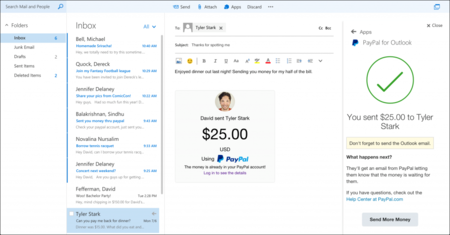 Outlook ahora nos deja instalar plugins de PayPal, Uber, Evernote y Boomerang