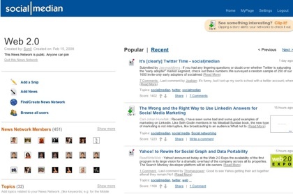 Social|Median, comunidades o redes de noticias temáticas