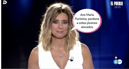 La Última Tentación: el ritual de Sandra Barneda antes de comenzar el debate de las tentaciones en Telecinco