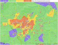 Mapa de Praga con los precios de la cerveza