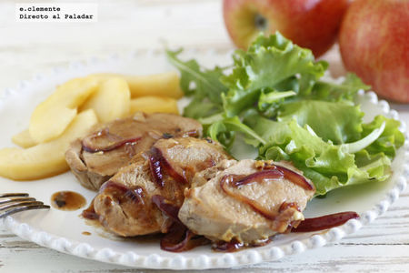 Solomillo de cerdo con mostaza y sidra. Receta