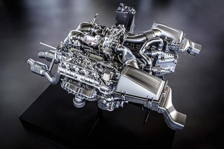 Este es el V8 del Mercedes-Benz AMG GT