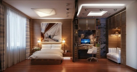 Espacios que inspiran: un dormitorio masculino para amantes de los viajes marinos