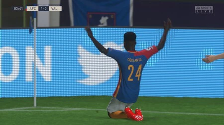 オビサンヤのゴール。