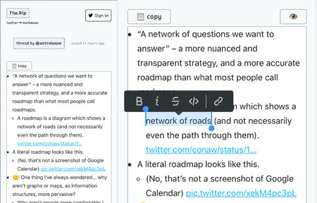 The.Rip: la herramienta para extraer contenido de Twitter y desenrollar hilos a formato Markdown automáticamente