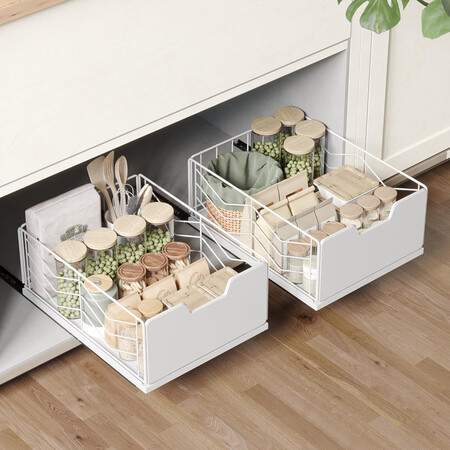 Netel 2 Piezas Organizador De Gabinete Extraible