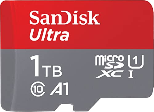 SanDisk Ultra 1TB microSDXC Memory Card + SD Adapter with A1 App Performance Up to 120 MB/s, Class 10, U1