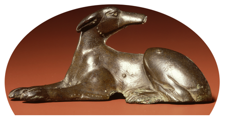 Bronce Perro Celta Caza