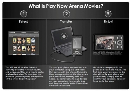 PlayNow Arena dispondrá de películas