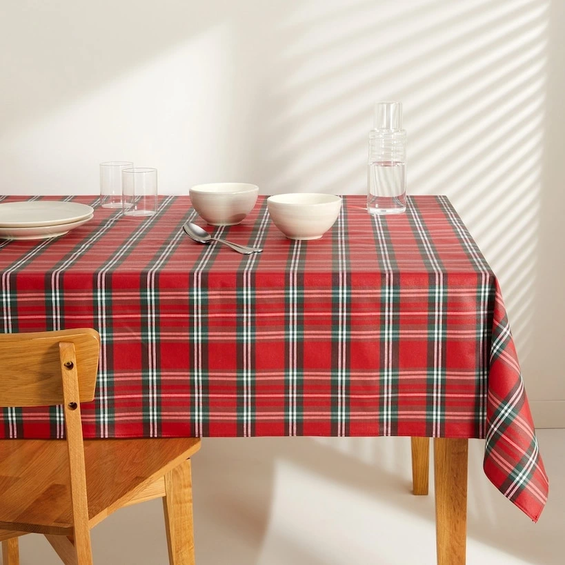 Mantel antimanchas resinado Tartán El Corte Inglés