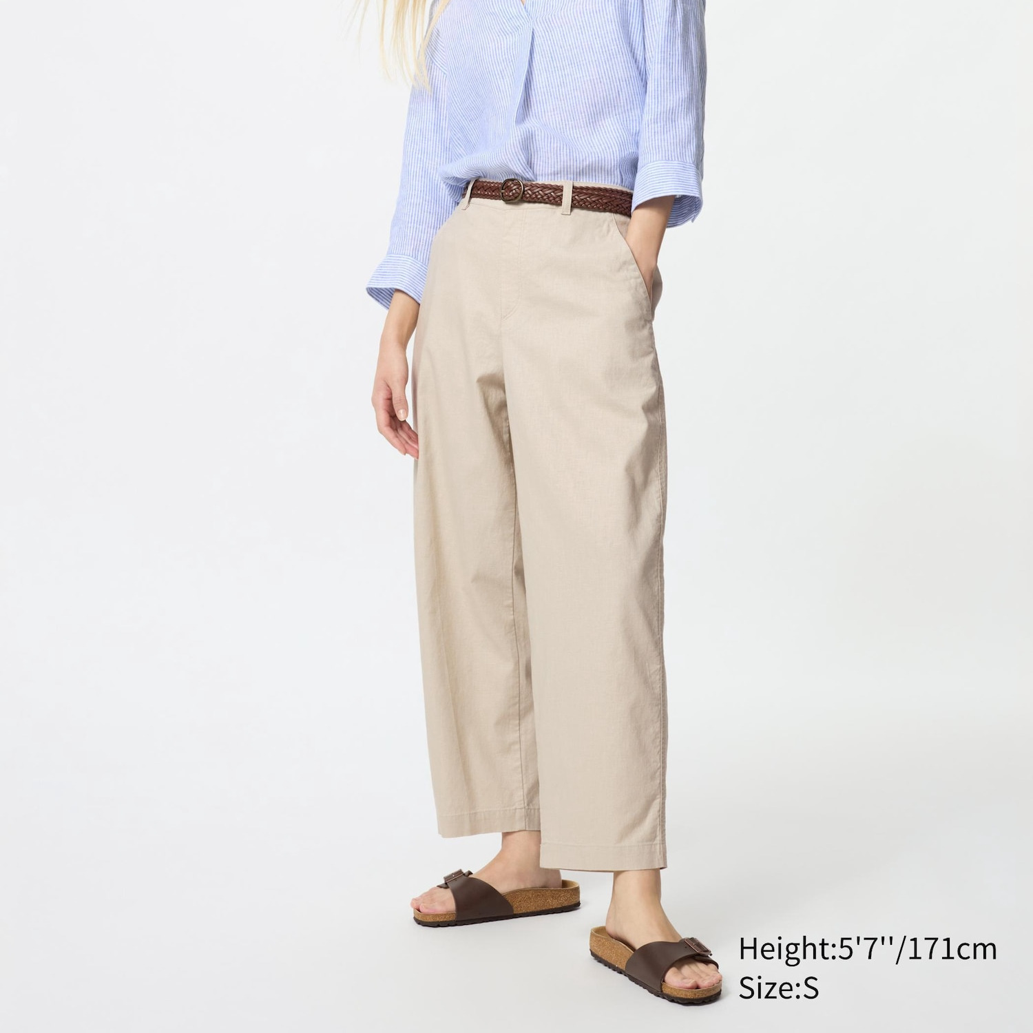 Pantalón lino algodón