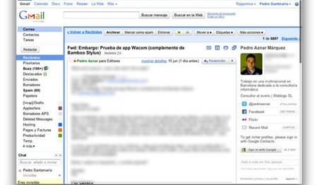 Rapportive, plugin para enriquecer la información de tus contactos en Gmail
