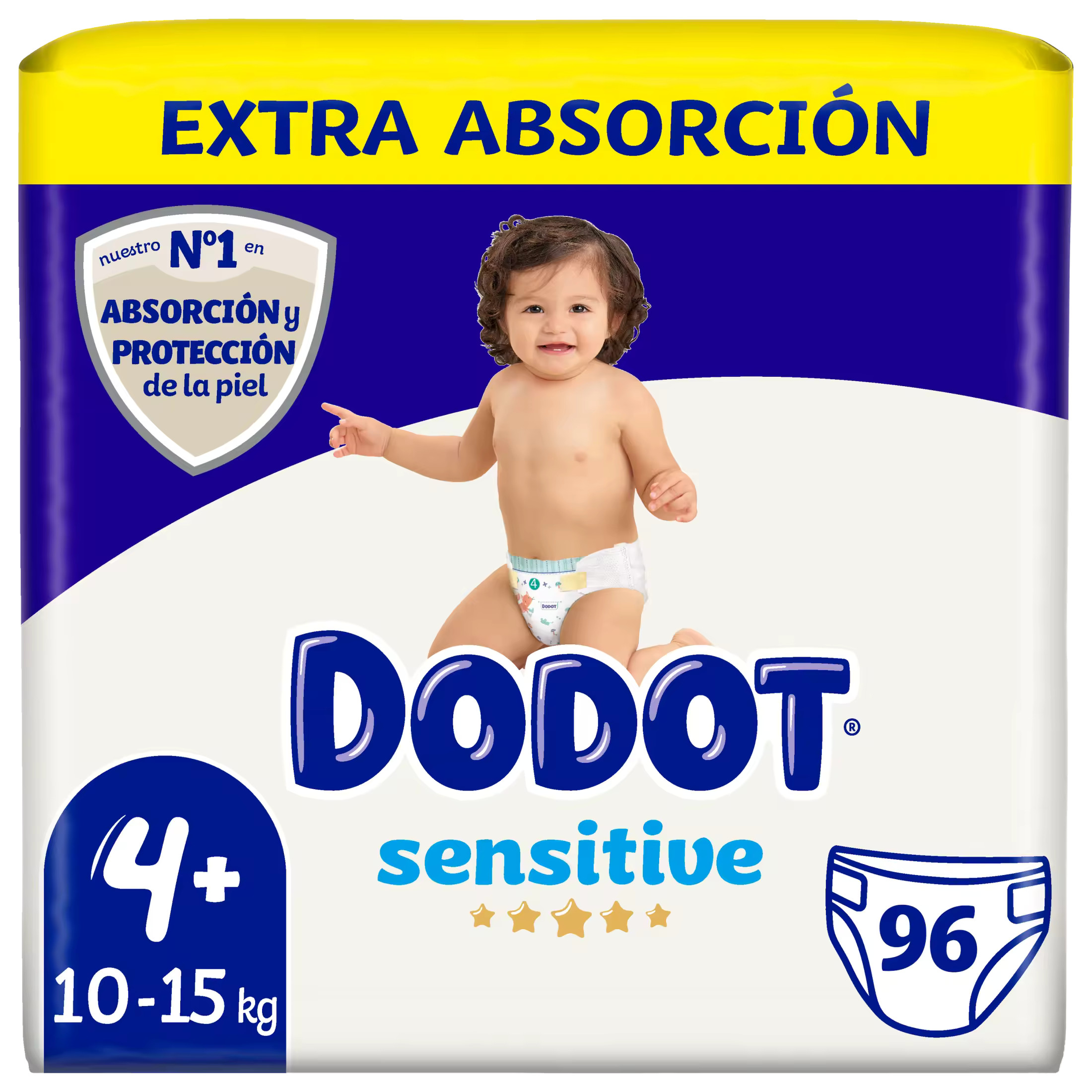 Dodot Sensitive Extra Pañal Bebé, Talla 4