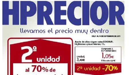 Hipercor pone la segunda unidad al 70% de descuento