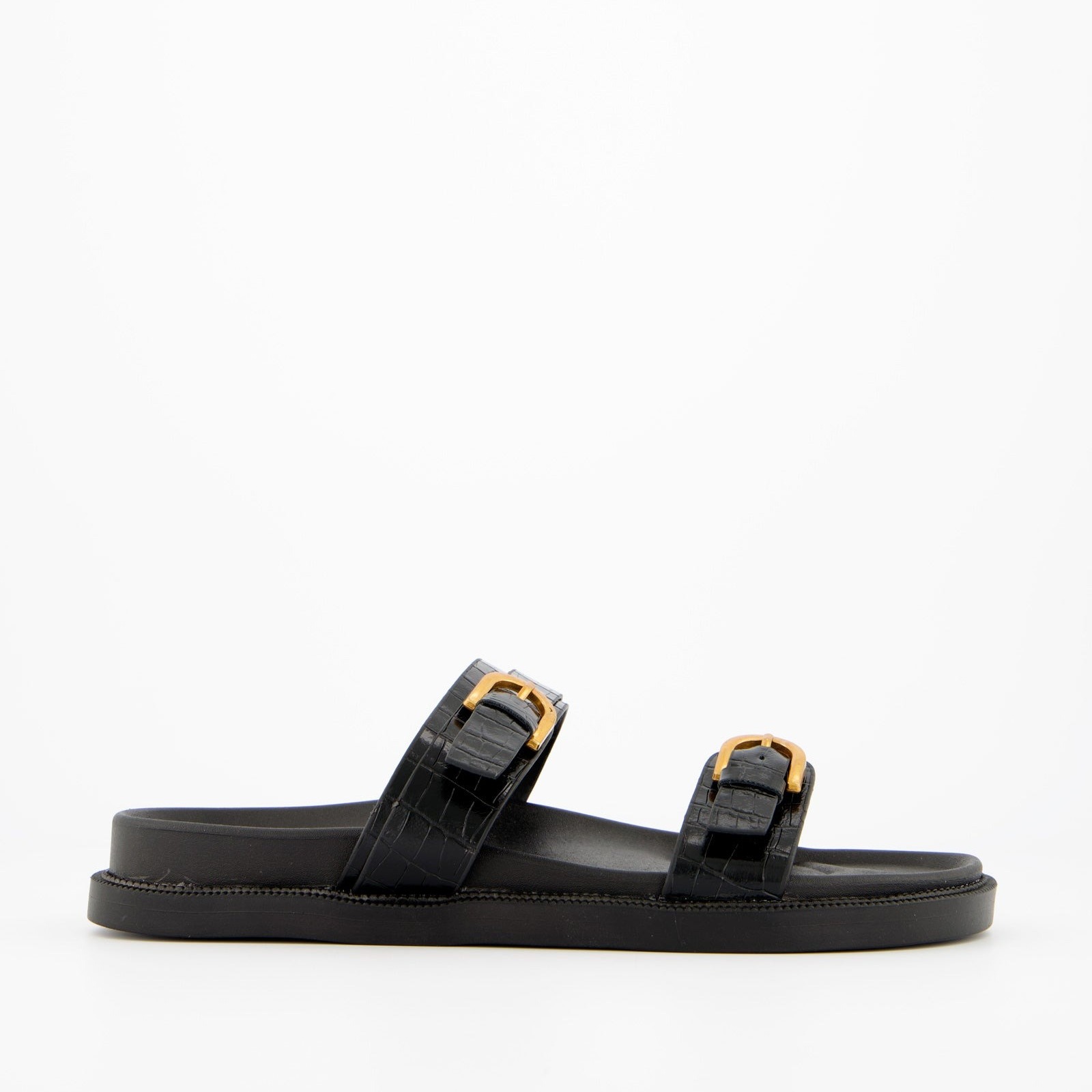 Sandalias planas de tiras Ulanka Lino
