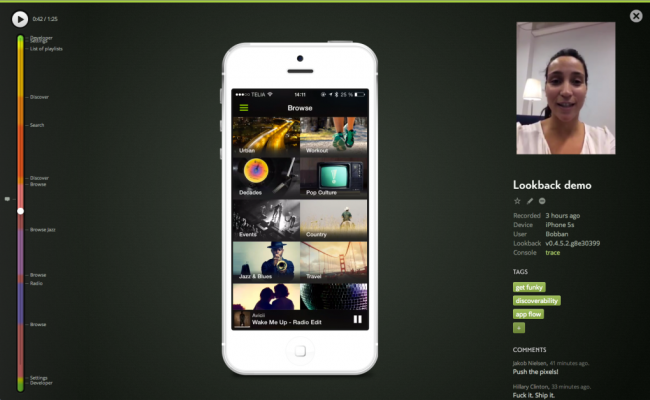 Lookback capturar pantalla iOS