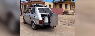 Cuba não tem gasolina, então esse mecânico fez o que MacGyver faria: seu Fiat agora funciona com carvão 