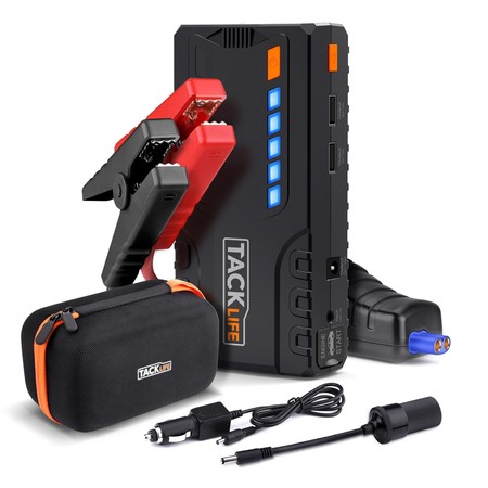Cupón de descuento de 12 euros en el arrancador de coche Tacklife T6 en Amazon: aplicándolo se queda en 53,99 euros