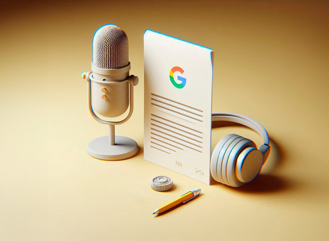 Podcast Google Texto