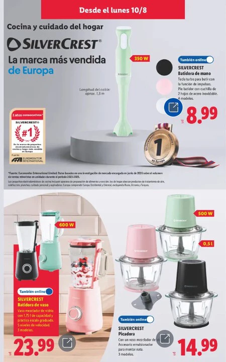 Batidora De Vaso Silvercrest Del Folleto De Lidl