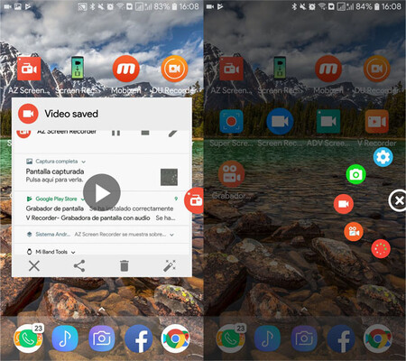 Az Android Grabar pantalla