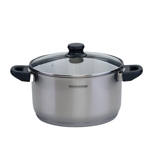 Fackelmann Geneva Olla Alta 24 x13,5 cm, Capacidad 5,4 Litros