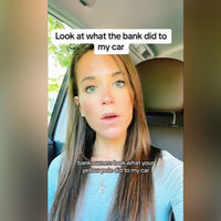 "¿Para qué sirven estos palos amarillos?". Una tiktoker descubre los bolardos a fuerza de destrozar su Cadillac Escalade contra uno