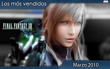 Los juegos más vendidos en España. Marzo 2010
