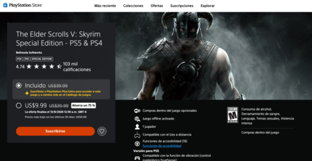 Ps Store Skyrim Promocion Locura