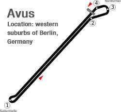 Circuito AVUS, en Berlín, Alemania