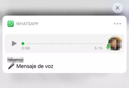 オーディオ メッセージ プレーヤー WhatsApp iPhone