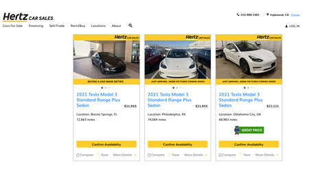 Hertz Venta Coches Electricos 1